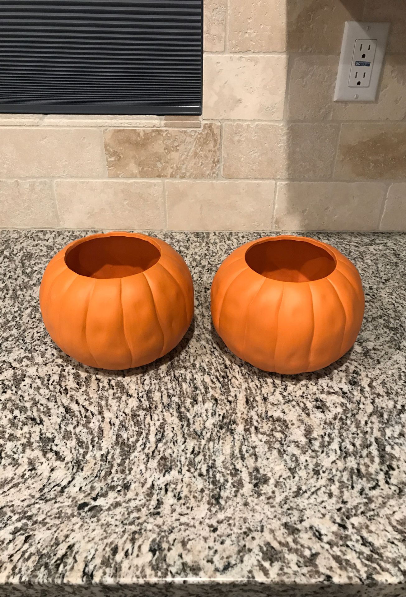 Pumpkin Ceramic Planters - 2