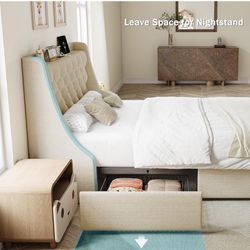 Twin Bed. 