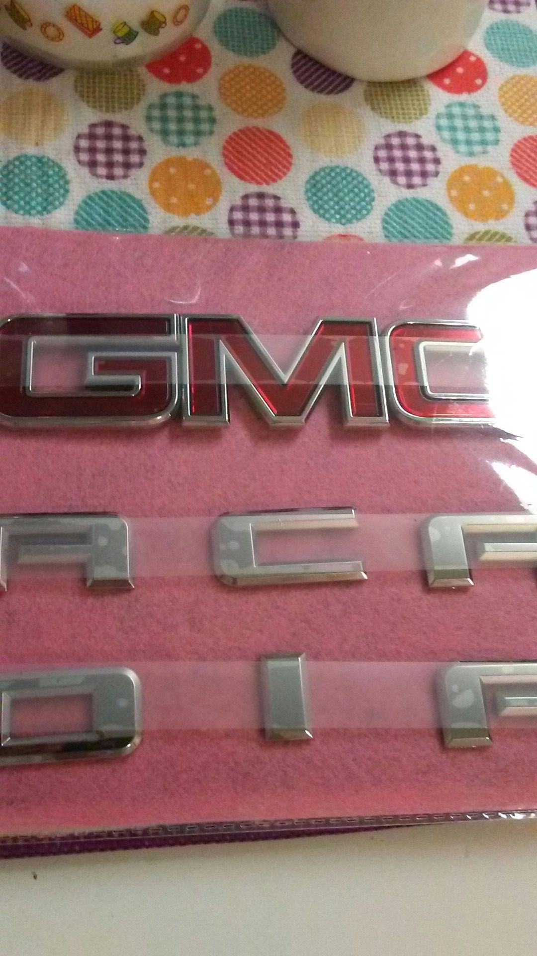 2012 GMC Acadia emblems $40.