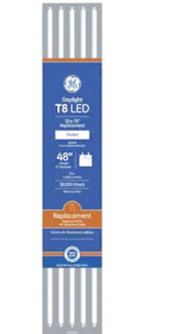 GE LED 32-Watt EQ 48-in Daylight Linear Type A LED Tube Light Bulb (16 lights)