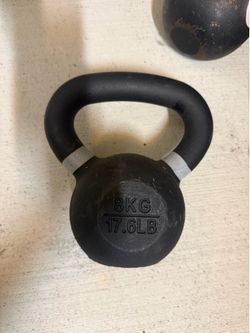 Cast Iron Kettlebell, weighing 8 kg (17.6 lb)