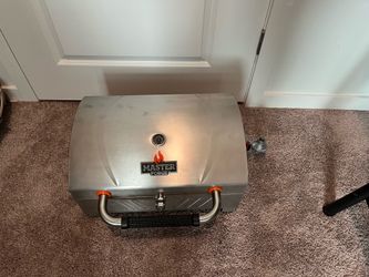 NEW – Master Forge Stainless Portable Propane Grill (Tabletop/Tailgate)