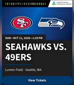 Seahawks vs 49ers - Sun Oct 11
