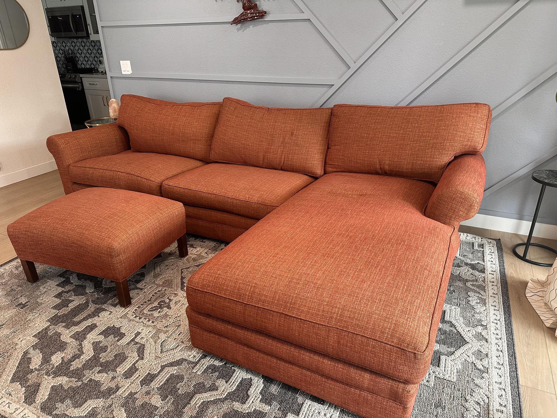Rustic Red Couch