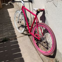 White-pink Caraci Fixie