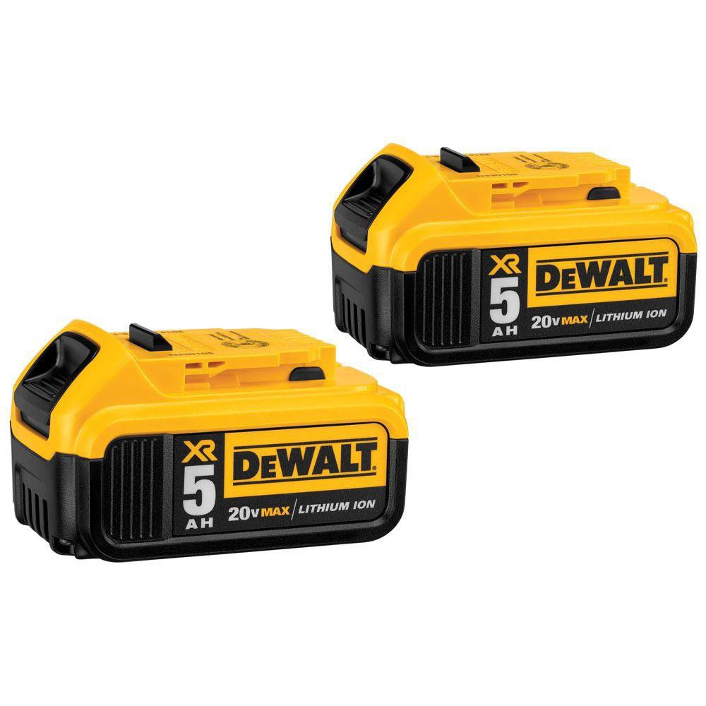 2 Dewalt batteries DCB205 20v 5AH