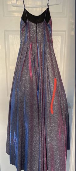 Glitter Purple Gown Dress.Size 0