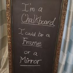 Wonderful Large Vintage Framed Chalkboard 