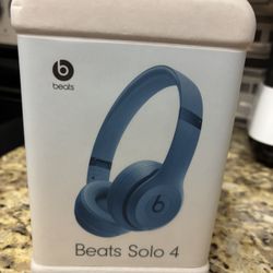 Beats Solo 4 Headphones Slate Blue 