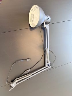 IKEA TERTIAL Adjustable Desk/Wall Lamp Gray – Works, No Mount, No bulb included.