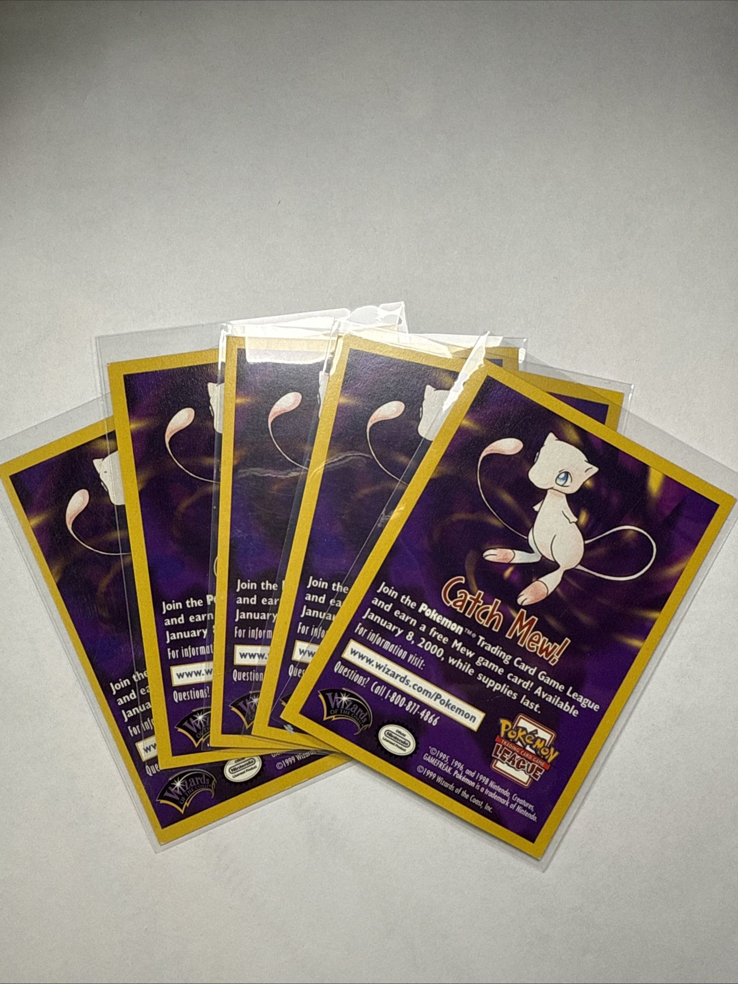 5x Pokémon TCG Catch Mew WOTC Promo Card 1999 RARE (LP) Original Owner