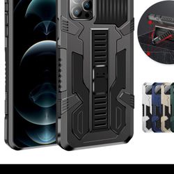 Iphone 14 Black Heavy Duty Dustproof Stand Case