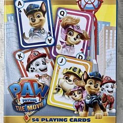 PAW Patrol: The Movie COMPLETE Tinned Deck of Playing Cards - EXCELLENT COND.
