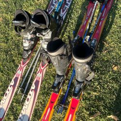 Two Sets Of Skis