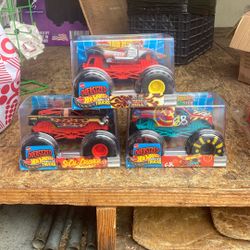 Oversized Hot wheels Monster Trucks