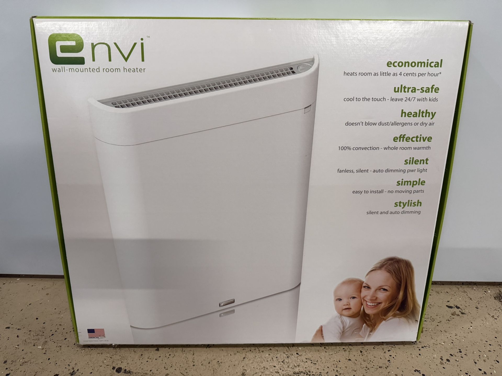 eHeat envi HH1012T Wall Mount room heater