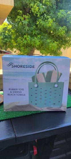 Rubber Tote Bag/2 Beach Towels (Brand New)