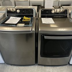 LG Never Used Top Loading Washer And Dryer 