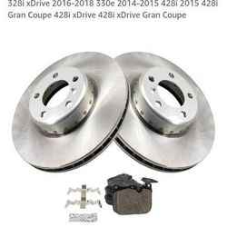 TRQ Front Rotors and Ceramic Brake BMW X3 320 228 328 335 435 428 430