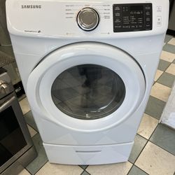 Samsung Electric Dryer With Pedestal( Delivery Available)
