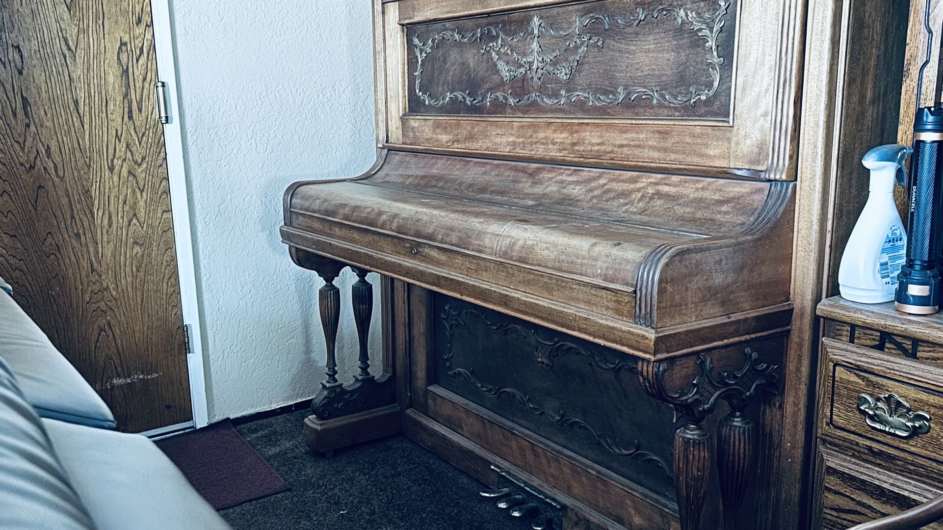 Antique Concert Grand Piano
