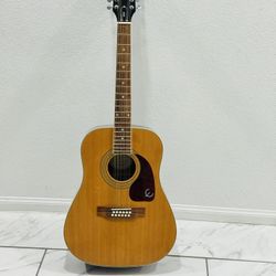 Epiphone DR-212 NA Acoustic Guitar, 12-String, Natural