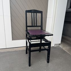 Heavy-Duty Solid Wood Adj Piano Chair