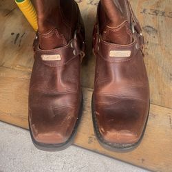 Brown Motorcycle Boots