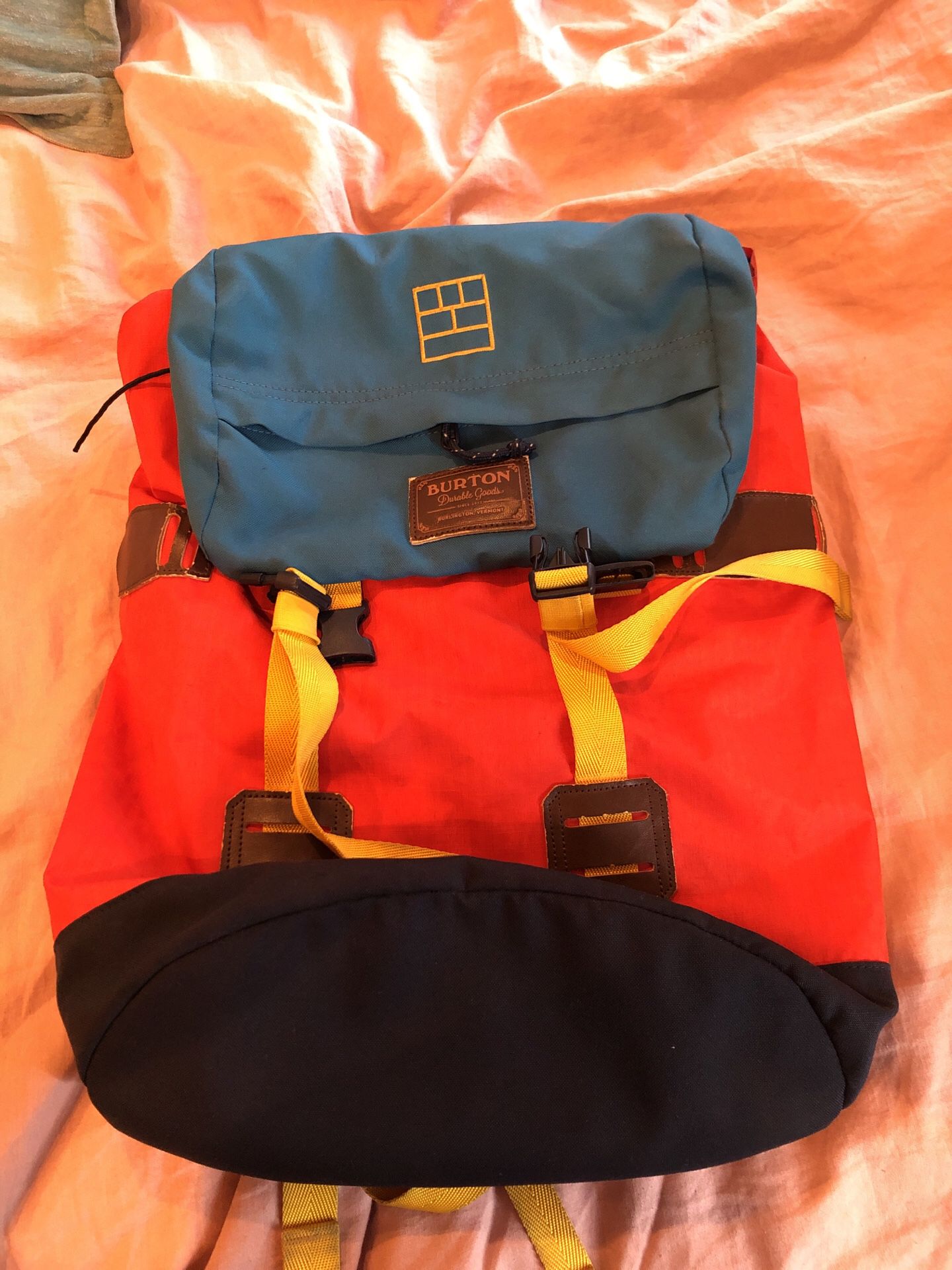 Bright Burton Backpack! Fun colors, perfect for summer!