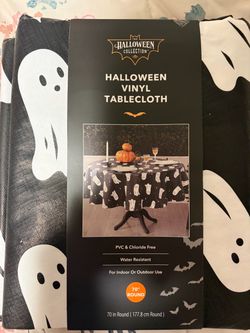 New Halloween set round table cover and door cover