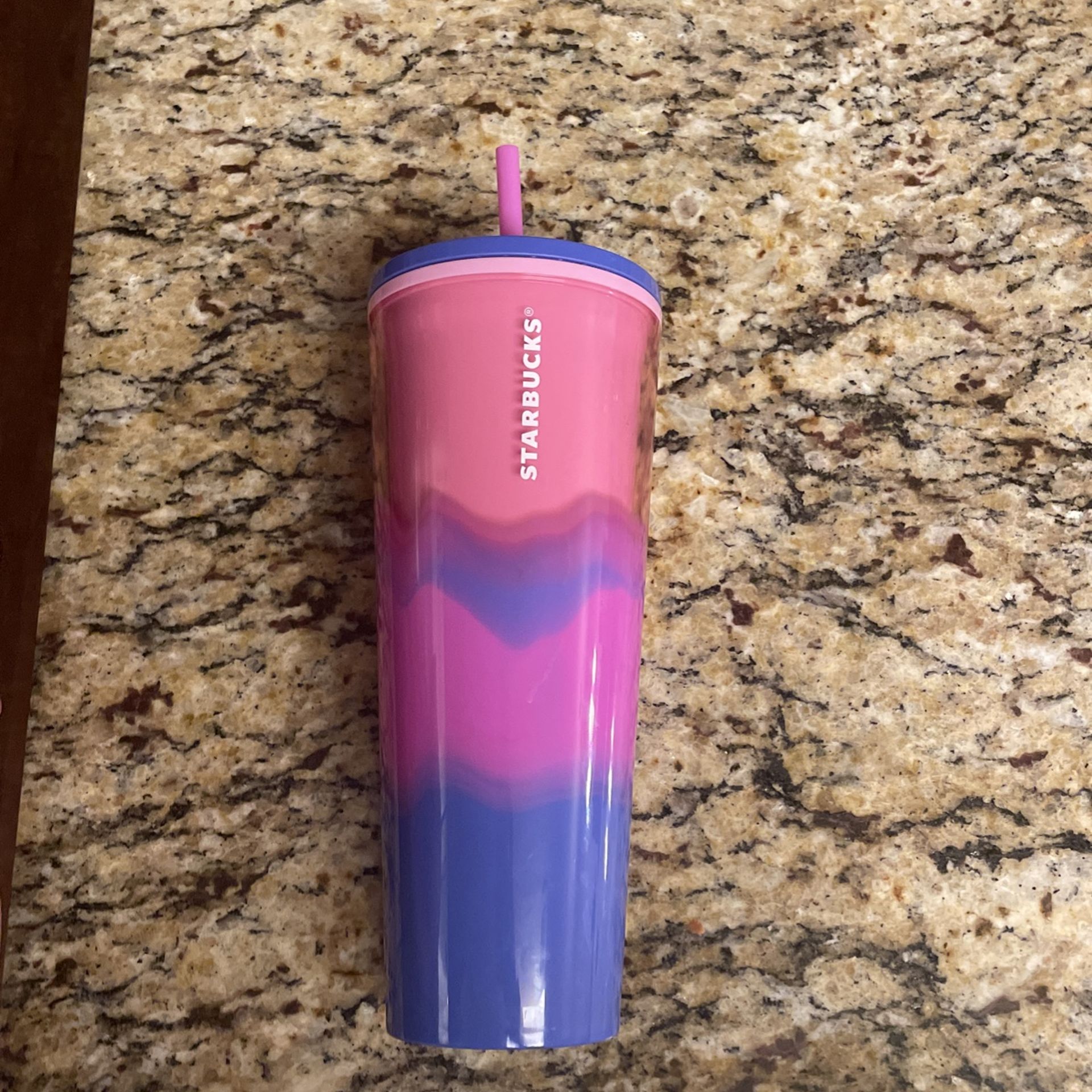 Starbucks Summer 2021 Color Wave (Pink Purple Blue) 24 oz Cold Cup (Tumbler)