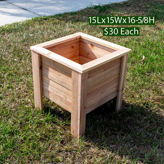 Raised Cedar Planter Box