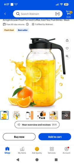 64 Oz Mason jar pitcher