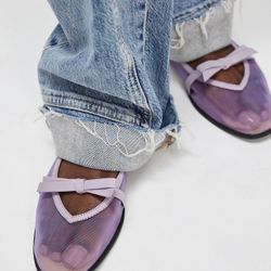 Free People Mesh Lavender Flats