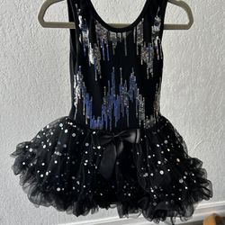 Black Tulle And Sequins Dress