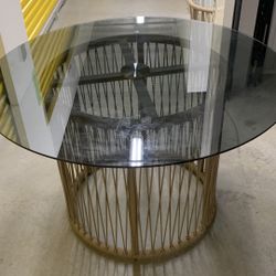 MAYI WICKER  GLASS TABLE TOP
