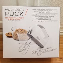 *New* Wolfgang Puck 250-Watt 5 Speed Mixer w/ Storage Caddy