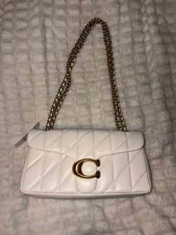White quilted coach strap 26