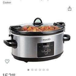 CrockPot 7.0-Quart Cook & Carry Programable Slow Cooker