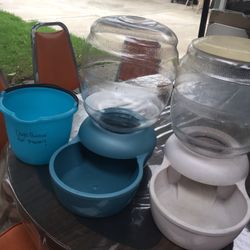 Dog Feeding Bowl And A Pail