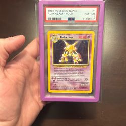 Pokemon Psa 8 Base Set Alakazam