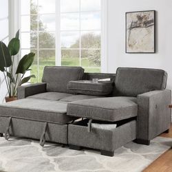 Gray Pull Out Sofa Sleeper