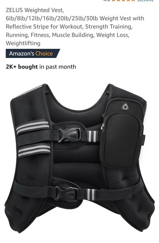 Zelus 25 LB Weighted Vest