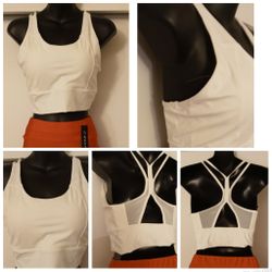 New white sports bra ONLY SIZE SMALL 1 LEFT