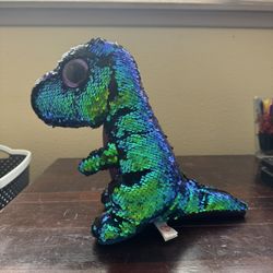 Ty Beanie Boo Dinosaur Flippable Crunch Plush 