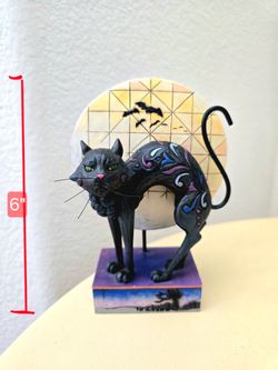 Jim Shore Heartwood Creek Bad Luck Black Cat Figurine (contact info removed)