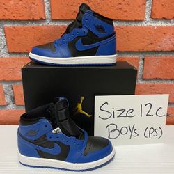 Nike Air Jordan 1 Retro High OG ‘Dark Marine Blue’ Size 12c Boys