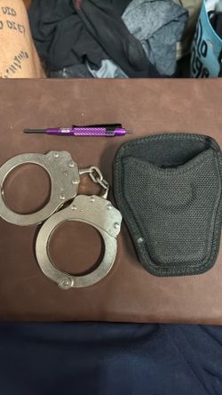 Handcuffs, case, and key