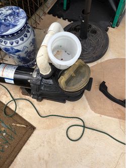 Pool pump motor with housing