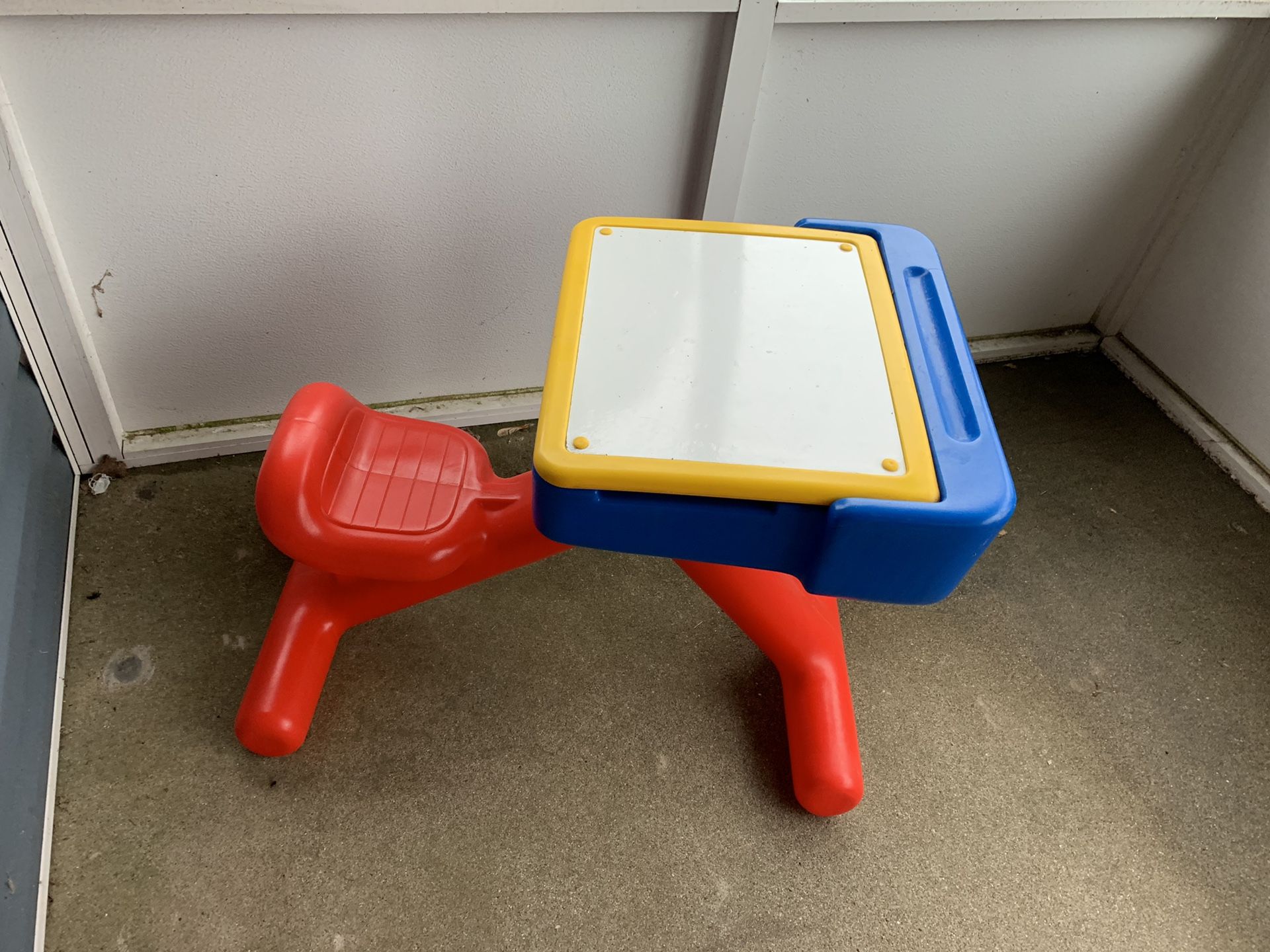 Today s kid desk and chair combo play set reversible desk top for